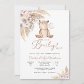Bear Baby Shower Invitation Kaart (Voorkant)