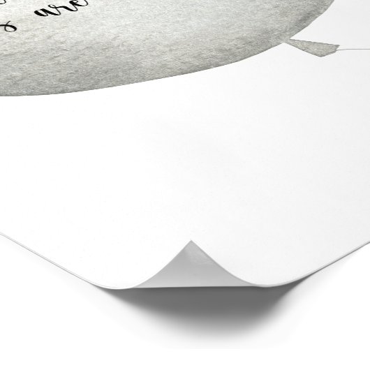 Bear Balloon devine combien de bonbons poster (Coin)