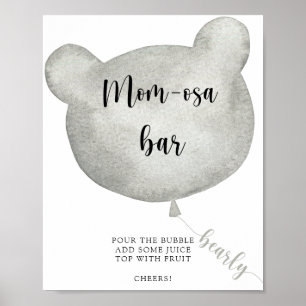 Bear Balloon \ Maman-osa bar Poster