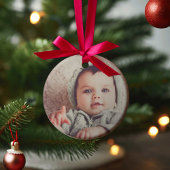 Bear Boy First Christmas Photo Ornement