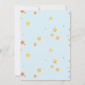  Bear Boy Stars Baby Shower  Invitation (Dos)