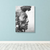 Bear Bull Un Pied-Noir Guerrier Toile Art (Insitu (Plancher de Bois))