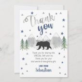 Bear Carte de remerciements Adventure Carte de rem (Devant)