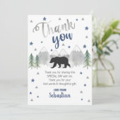 Bear Carte de remerciements Adventure Carte de rem (Debout devant)