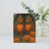 Bear Couple Costumes Briefkaart (Staand voorkant)