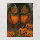 Bear Couple Costumes Briefkaart (Voorkant)