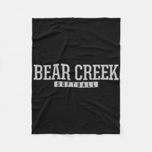 Bear Creek High School Softbal Fleece Deken