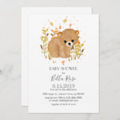 Bear Cub Bébé Douche Invitations (Devant / Derrière)