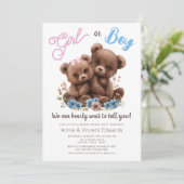 Bear Cubs Genre Reveillez Party Invitation (Debout devant)