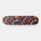 Bear, deer, owl, fox and hare Pattern Skateboard (Horizontaal)