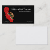 Bear Flag California State Carte de visite (Devant / Derrière)