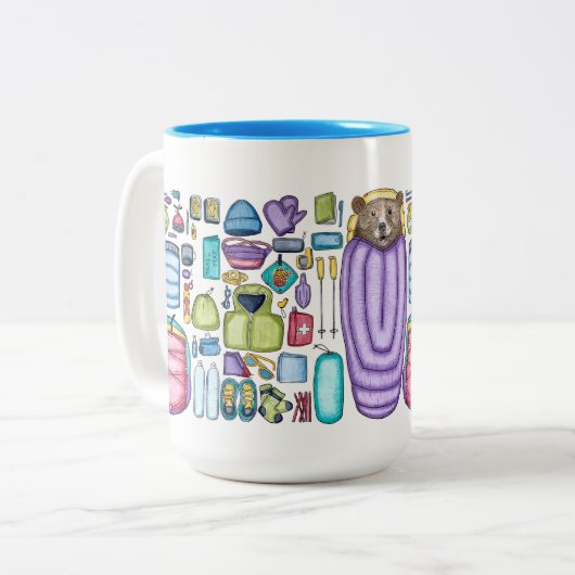 Bear Gear Spread Backpacker Mug (Devant gauche)