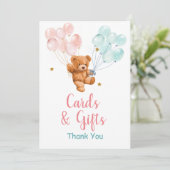 Bear Genre Reveillez Ballloon Cartes et Cadeaux (Debout devant)