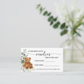 Bear Greenerife Combien de bonbons de douche Carte (Debout devant)