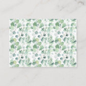 Bear Greenery Apportez une carte Baby shower livre (Dos)