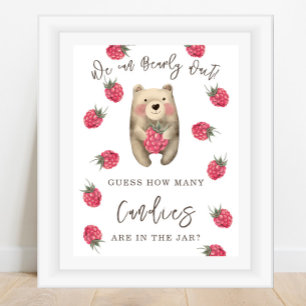 BEAR - Hoeveel snoepjes zitten er in de pot Poster