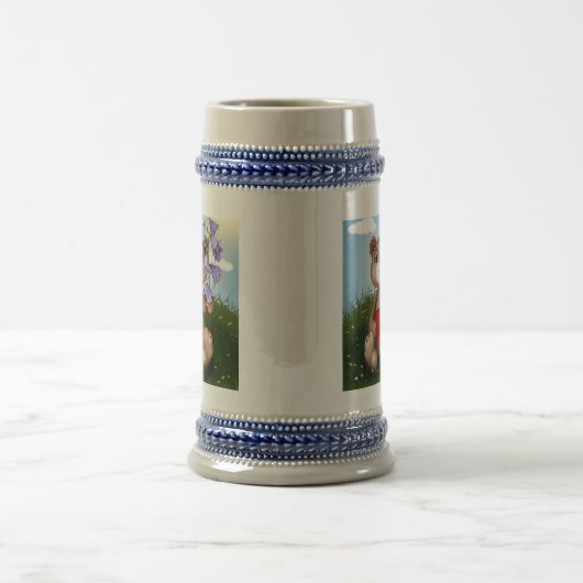 Bear Holding Bouquet Flower-30926 Bierpul (Center)