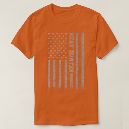 Bear Hunter American Flag Premium 239 T-shirt (Design voorkant)