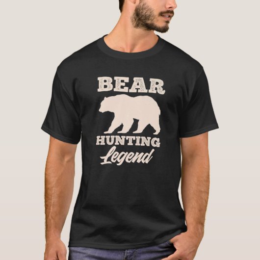 Bear Hunting Legend Bear Hunter T-shirt (Voorkant)