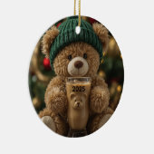 Bear-ista Cold Teddy Bear Keramisch Ornament (Rechts)