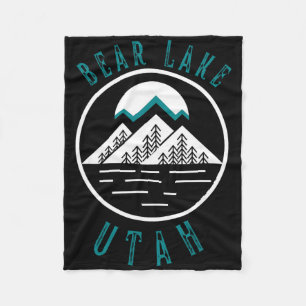 Bear Lake Utah Berg Skiën Wandelen Vissen Boot Fleece Deken