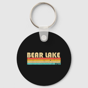 Bear Lake Utah Grappige Vissen Kamperen Zomer Sleutelhanger