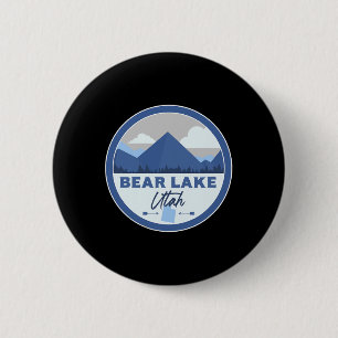 Bear Lake Utah Ut-bergen Badge Wandel Souvenir Ronde Button 5,7 Cm