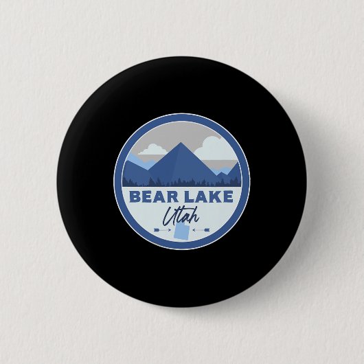 Bear Lake Utah Ut Mountains Badge Hiking Souvenir  (Devant)