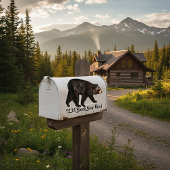 Bear mailbox sticker