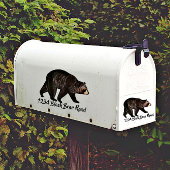Bear mailbox sticker