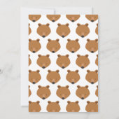 Bear Merveilleux Un 1er Anniversaire Invitation (Dos)