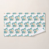 Bear mignonne et sapin de Noël Motif de vacances (Serviette à main)