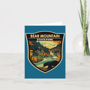 Bear Mountain State Park New York Reis Vintage Kaart