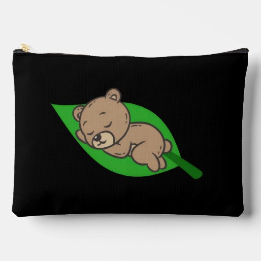 Bear on a Leaf Large Etui (Voorkant)
