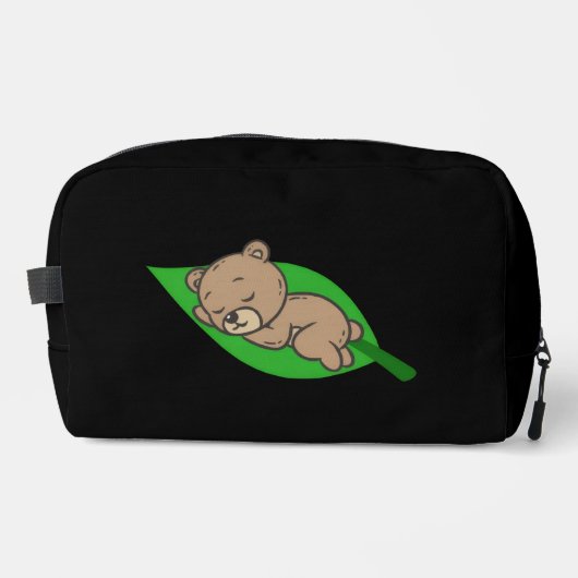 Bear on a Leaf Toilettasje (Voorkant)