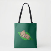 Bear on a Leaf Tote Draagtas (Voorkant)
