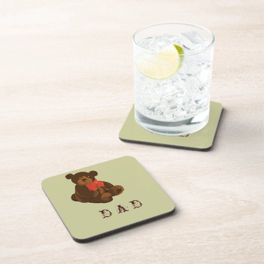 Bear papa Dessous de verre (Côté Droit)