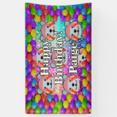 Bear Personnalisé caractère bannière d'anniversair (Vertical)