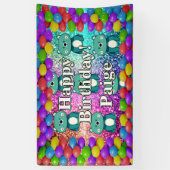 Bear Personnalisé caractère bannière d'anniversair (Vertical)