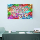 Bear Personnalisé caractère bannière d'anniversair (Salon professionnel)