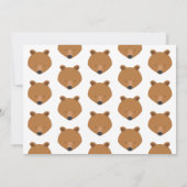 Bear Photo Animal First Birthday Invitation (Dos)