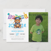 Bear préscolol Kindergarten Graduation Invitation (Devant)