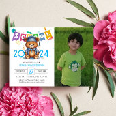 Bear préscolol Kindergarten Graduation Invitation