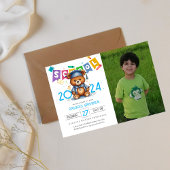 Bear préscolol Kindergarten Graduation Invitation