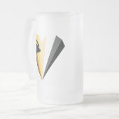 Bear Pride Coeur de verre givrée Mug (Devant gauche)