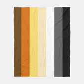 Bear Pride Vlag Fleece Deken (Voorkant)