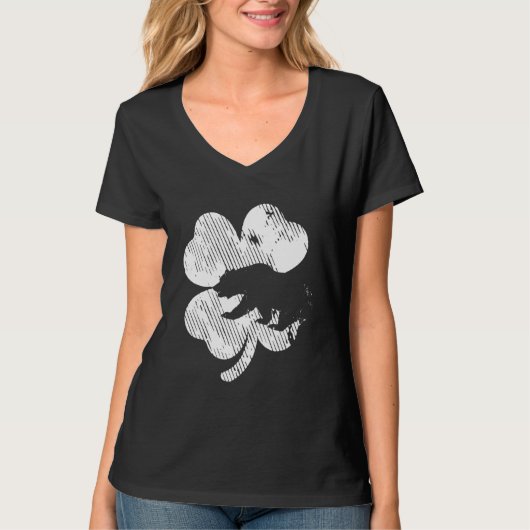 Bear Shamrock St Patrick's Day Irish Clover Saint T-shirt (Voorkant)