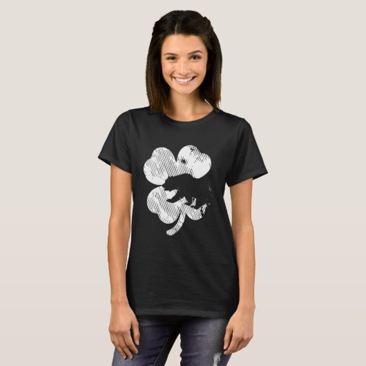 Bear Shamrock St Patrick's Day Irish Clover Saint T-shirt (Voorkant volledig)