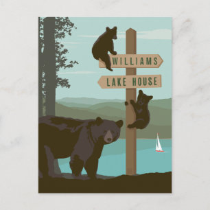 Bear Sign Post Briefkaart