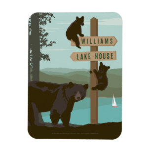 Bear Sign Post Magneet